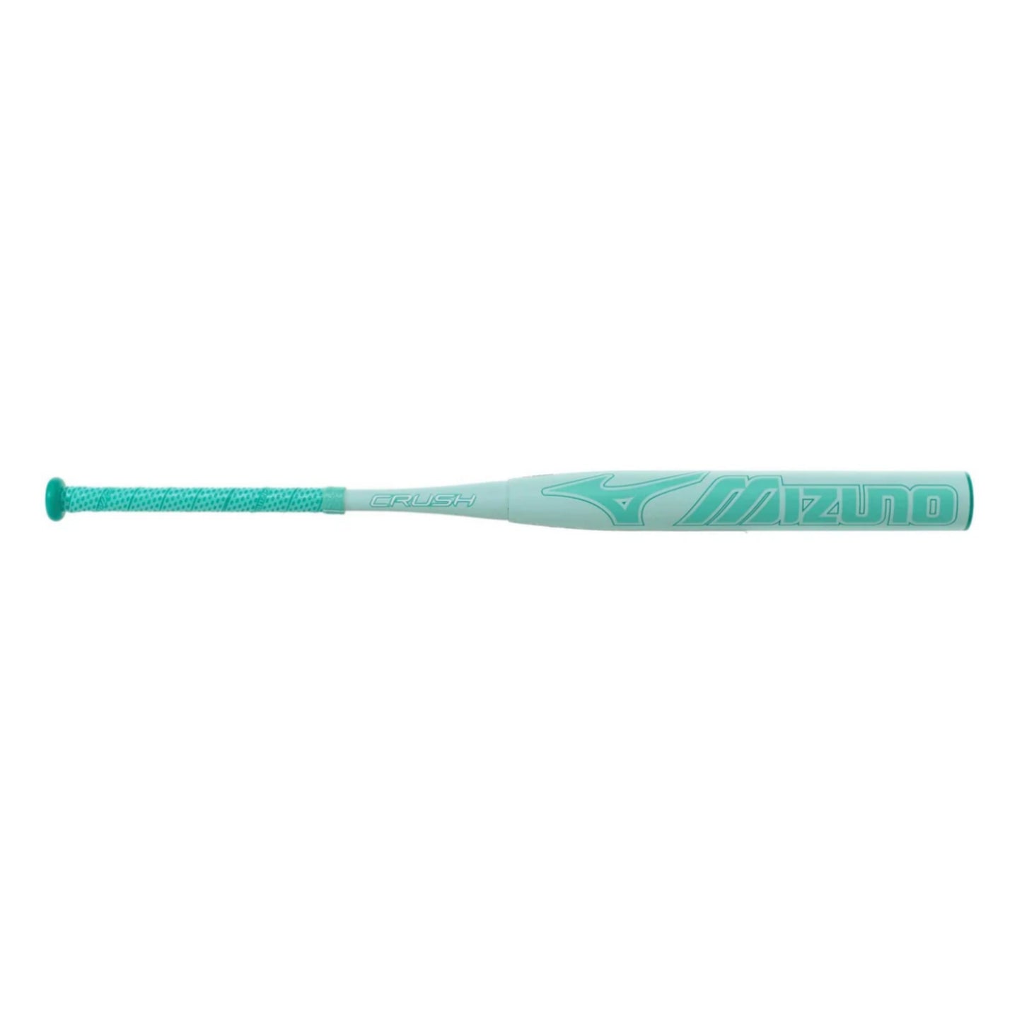 A photo of the Mizuno Crush 2-Piece End Load USSSA Slo-Pitch Softball Bat in colour mint green.