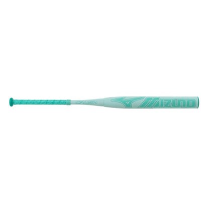 A photo of the Mizuno Crush 2-Piece End Load USSSA Slo-Pitch Softball Bat in colour mint green.
