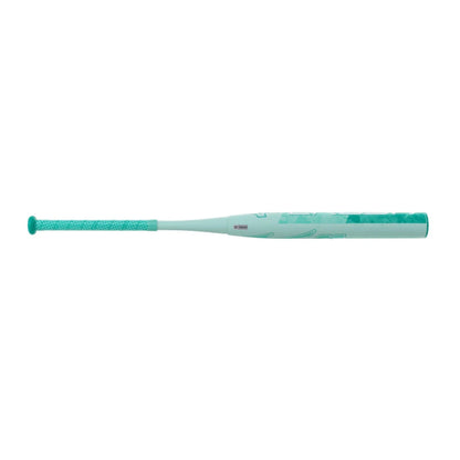 A photo of the Mizuno Crush 2-Piece End Load USSSA Slo-Pitch Softball Bat in colour mint green.