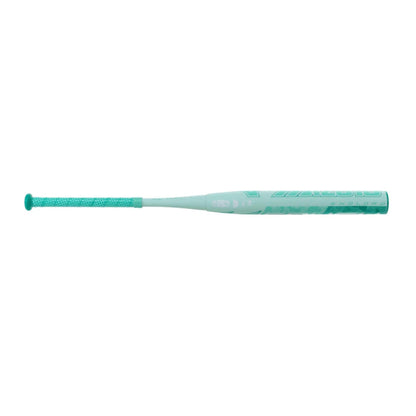 A photo of the Mizuno Crush 2-Piece End Load USSSA Slo-Pitch Softball Bat in colour mint green.