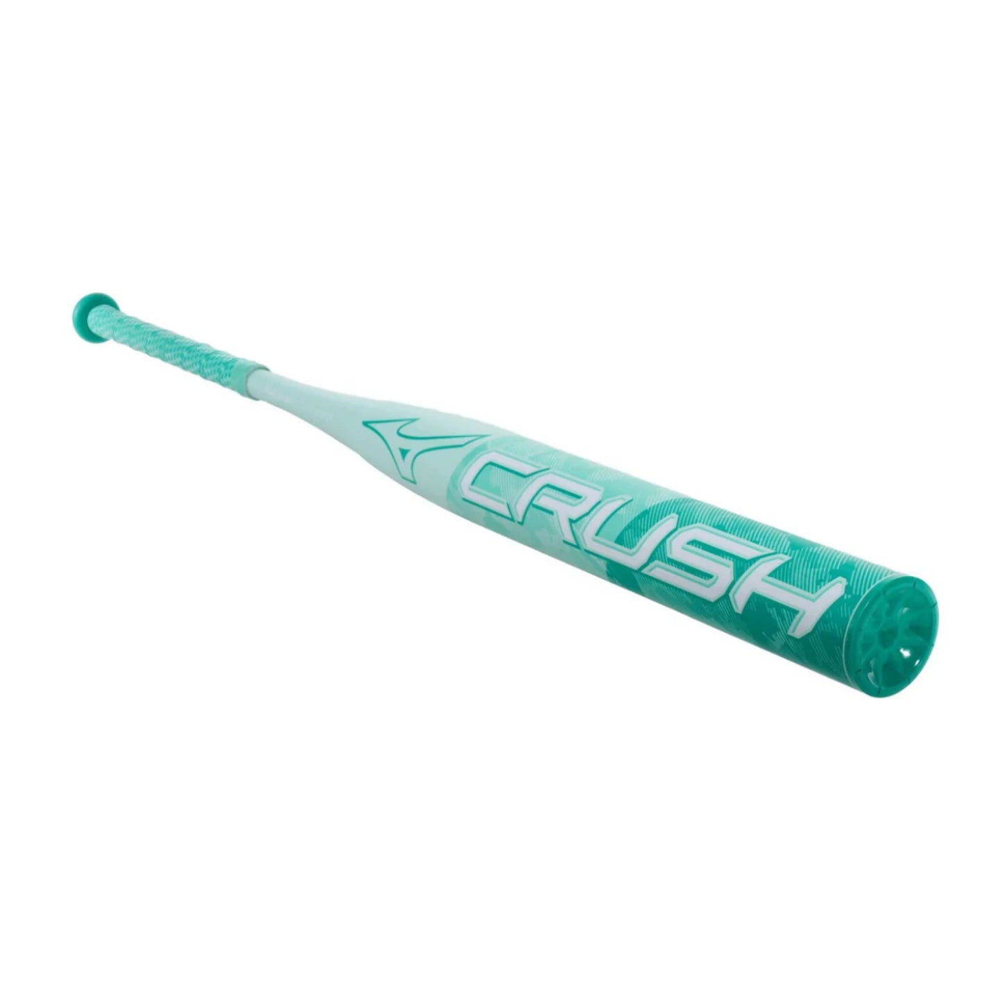 A photo of the Mizuno Crush 2-Piece End Load USSSA Slo-Pitch Softball Bat in colour mint green.