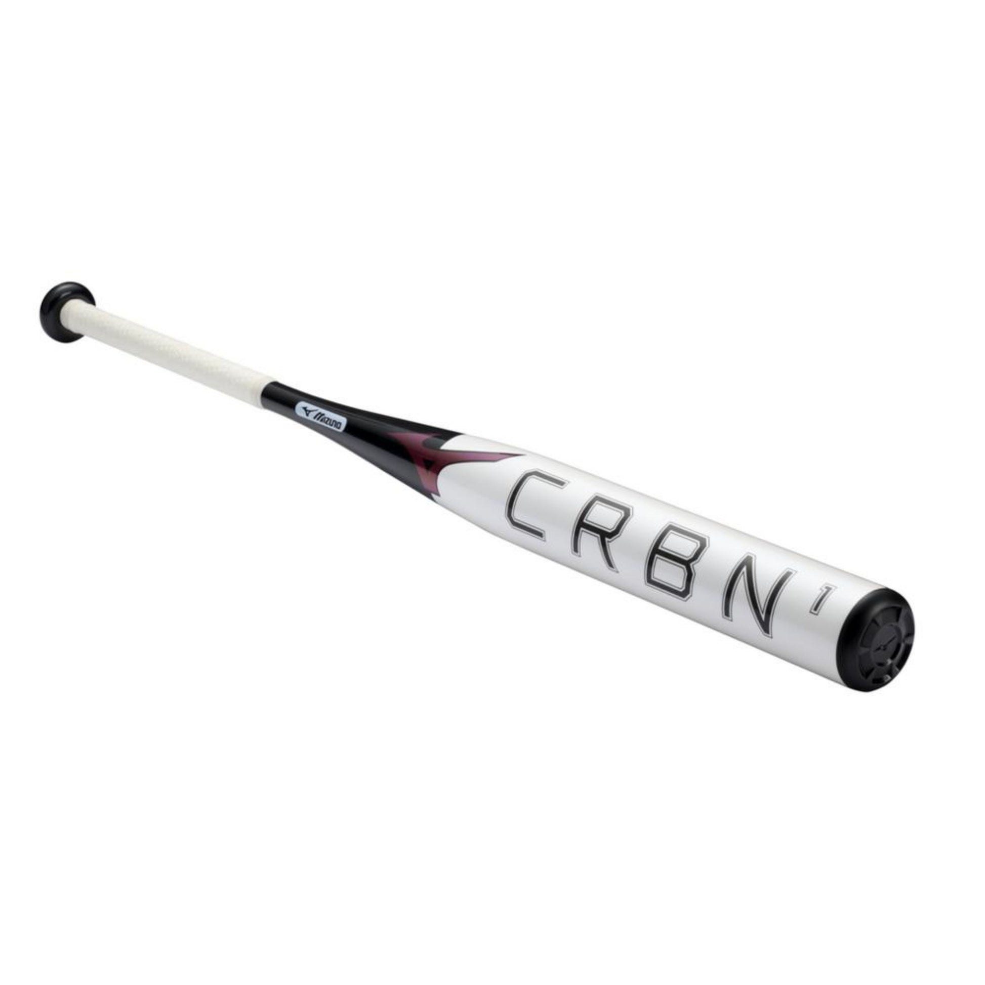 A photo of the Mizuno F24 CRBN1 (-10) Fastpitch Softball Bat (2026) in colour white and black.