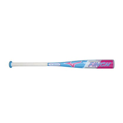 A photo of the Mizuno Finch (-13) Tee Ball Fastpitch Bat (2026) in colour white, red and blue.