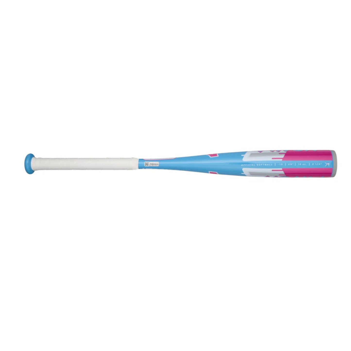 A photo of the Mizuno Finch (-13) Tee Ball Fastpitch Bat (2026) in colour white, red and blue.