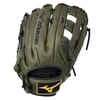 A photo of the Mizuno MVP Prime 13 Fielders Baseball Glove in colour green.