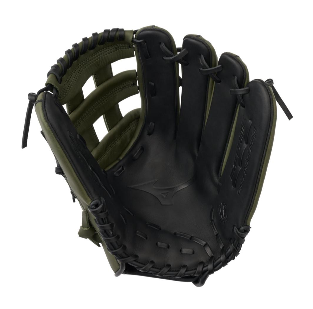 A photo of the Mizuno MVP Prime 13 Fielders Baseball Glove in colour green.