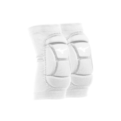 A photo of the Mizuno MZO Volleyball Elbow Pads in colour white with white Mizuno logo.