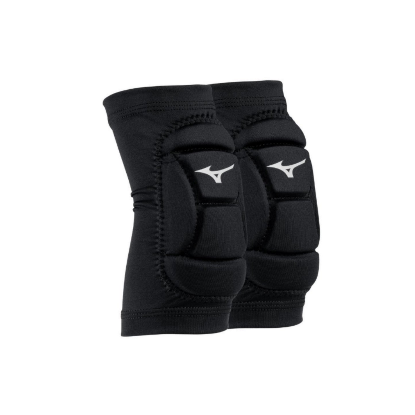 A photo of the Mizuno MZO Volleyball Elbow Pads in colour black with white Mizuno logo.
