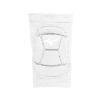 A photo of the Mizuno MZO Volleyball Elbow Pads in colour white with white Mizuno logo.