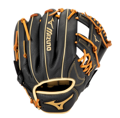 Mizuno Prospect Select 11" Infield Baseball Glove in colour black and orange
