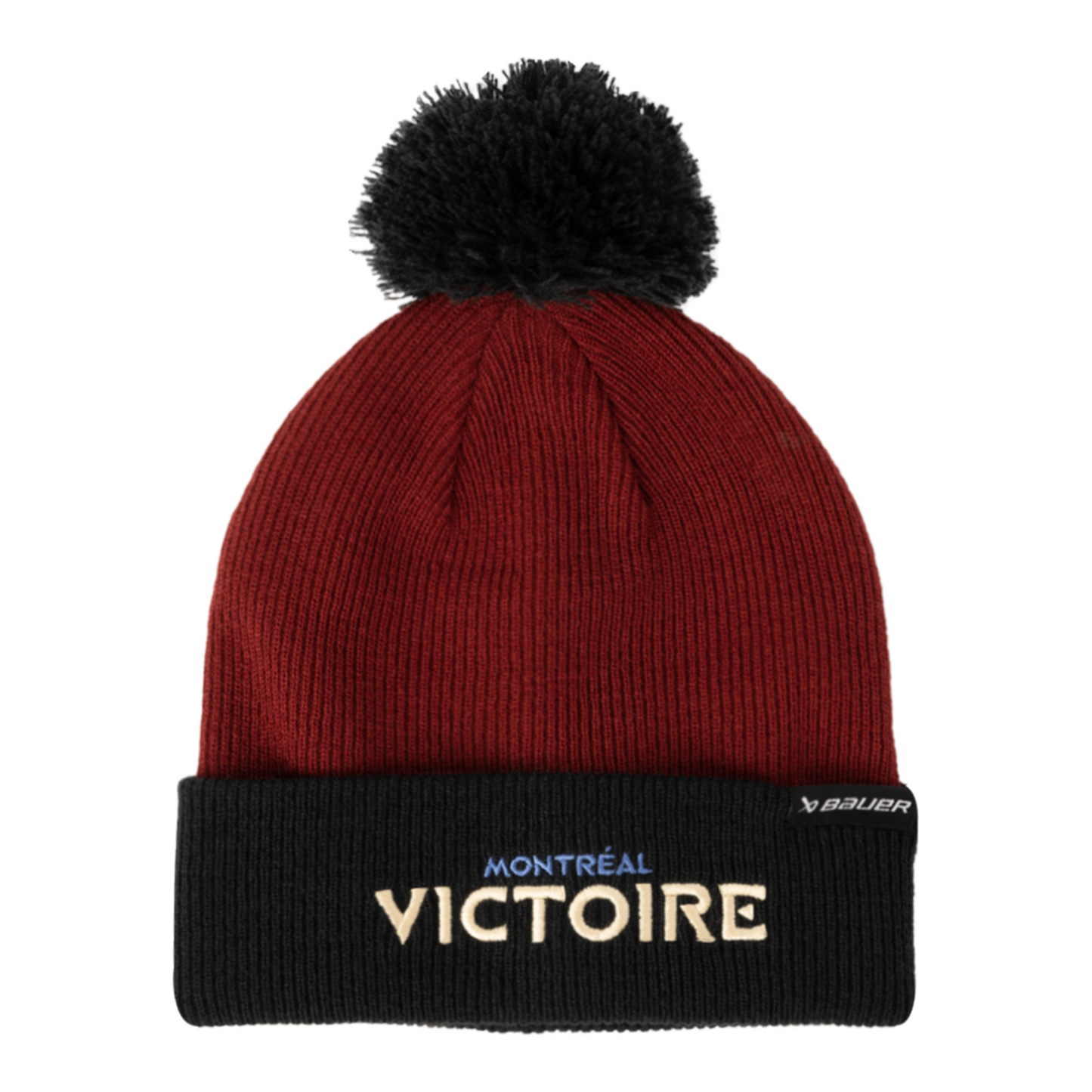 Montreal Victoire Bauer PWHL Knit Pom Youth Toque