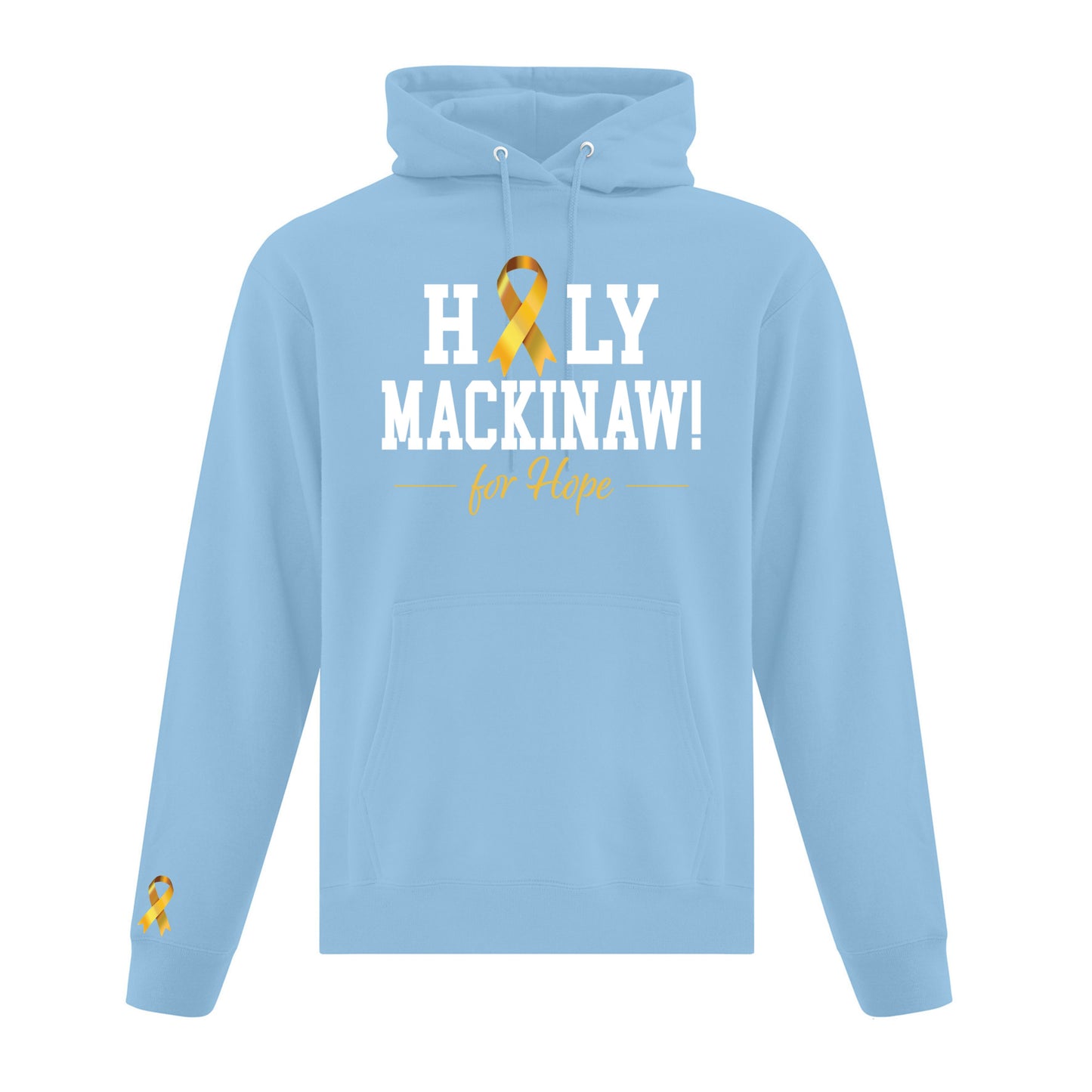 A photo of the NOFCC Adult Hoodie in colour blue.