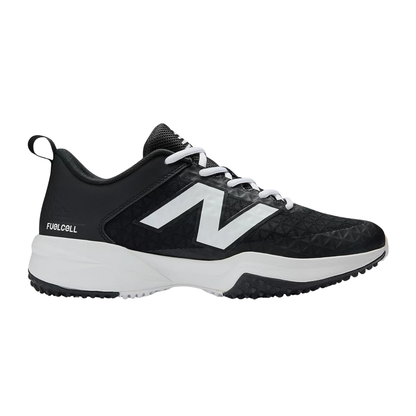 A photo of the New Balance FuelCell 4040 v8 Turf-Trainer Baseball Cleats in colour black and white.