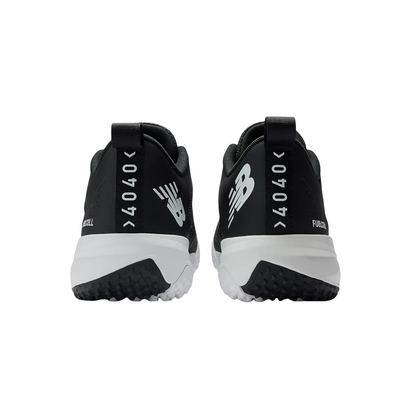 A photo of the New Balance FuelCell 4040 v8 Turf-Trainer Baseball Cleats in colour black and white.