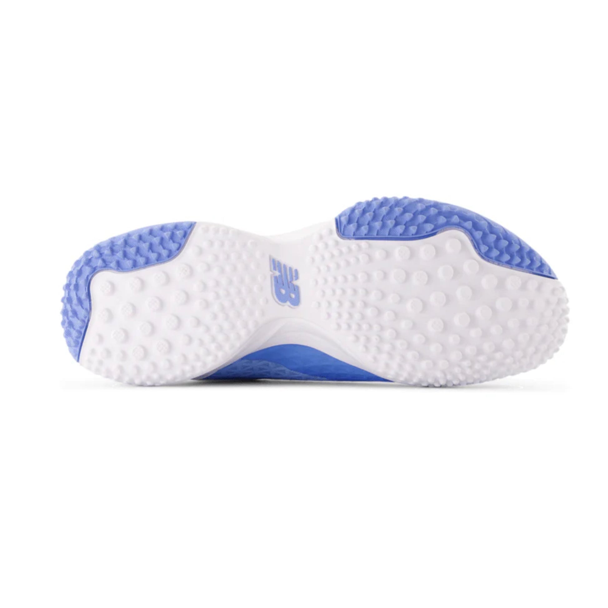 A photo of the New Balance FuelCell 4040 v8 Turf-Trainer Baseball Cleats in colour carolina blue and white.