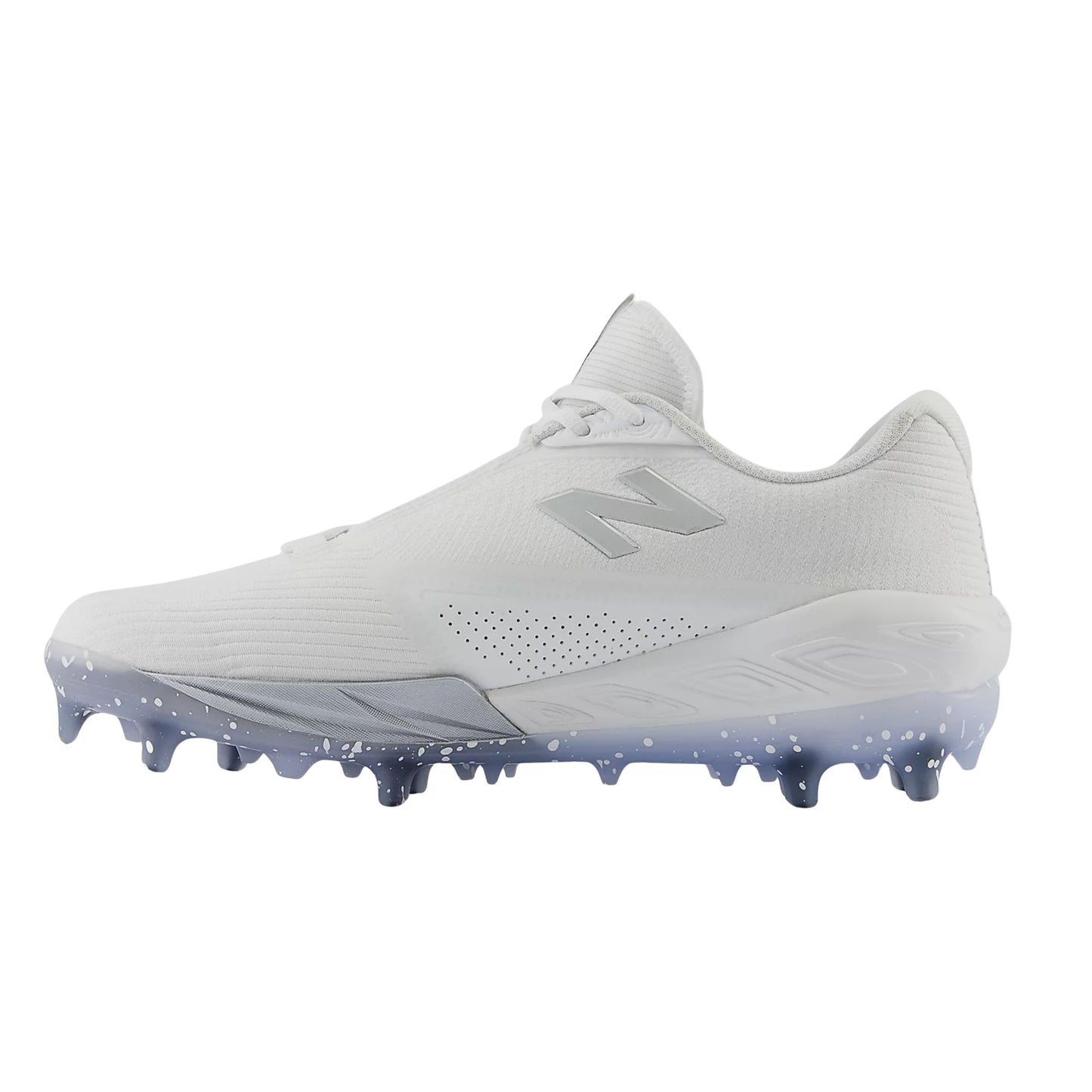 A photo of the New Balance FuelCell Compv4 Baseball Cleats in colour white.