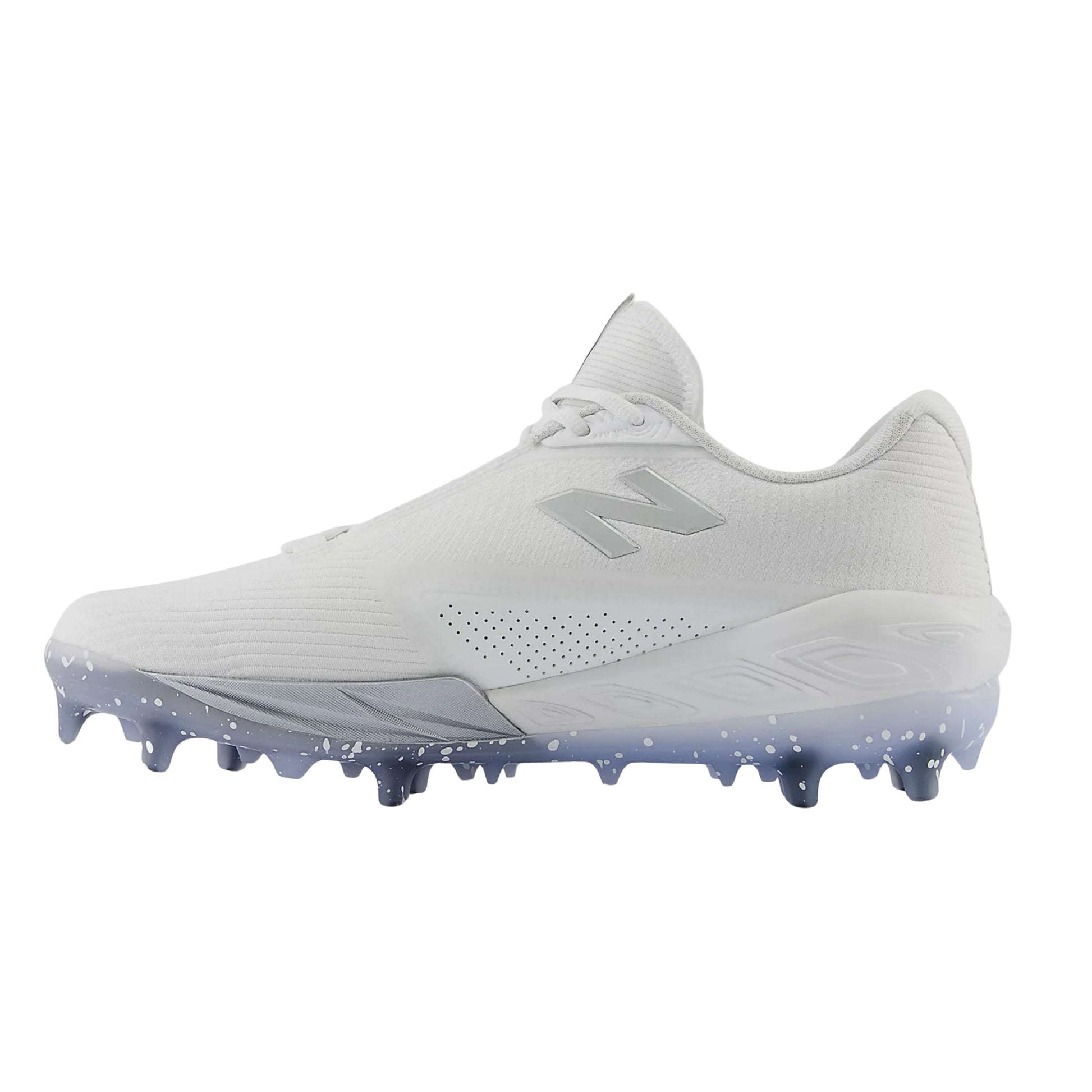 A photo of the New Balance FuelCell Compv4 Baseball Cleats in colour white.