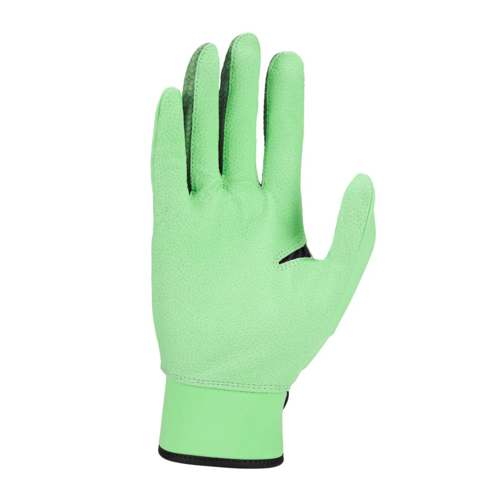 A photo of the Nike Alpha Elite 2.0 Batting Gloves in colour green and black.