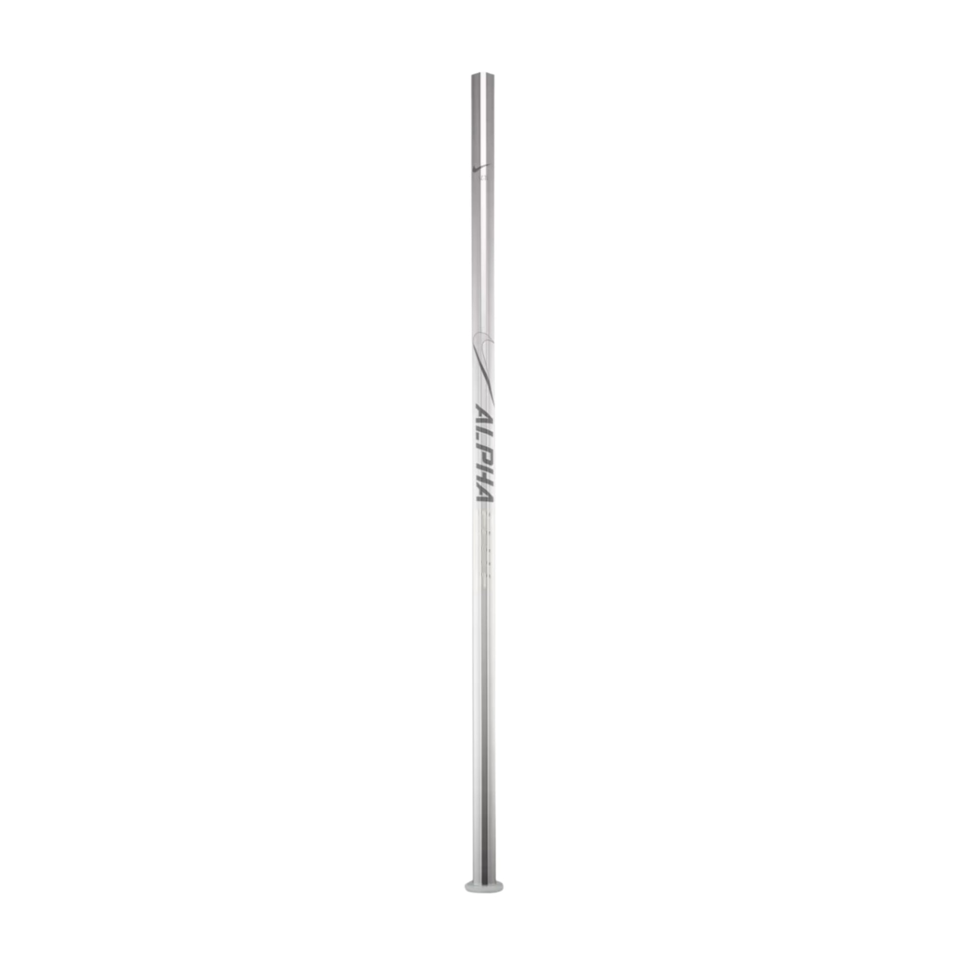 A photo of the Nike Alpha Elite A/M Men's Sc-Ti Lacrosse Handle in colour platinum