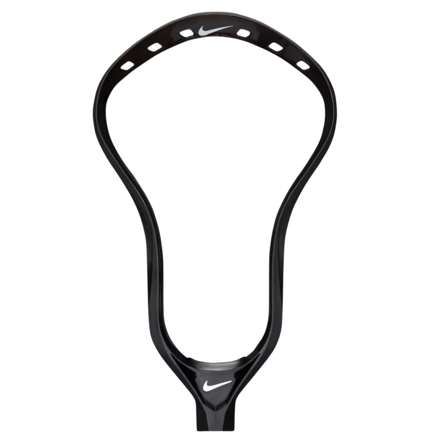 A photo of the Nike L4 Unstrung Lacrosse Head in colour black.