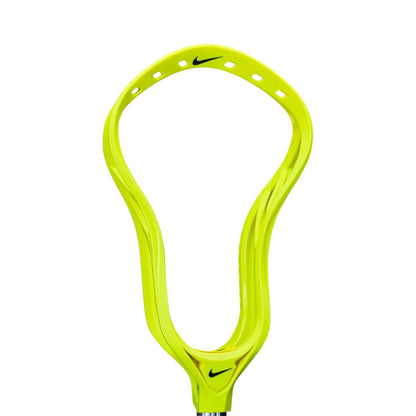 A photo of the Nike L4 Unstrung Lacrosse Head in colour electric yellow.