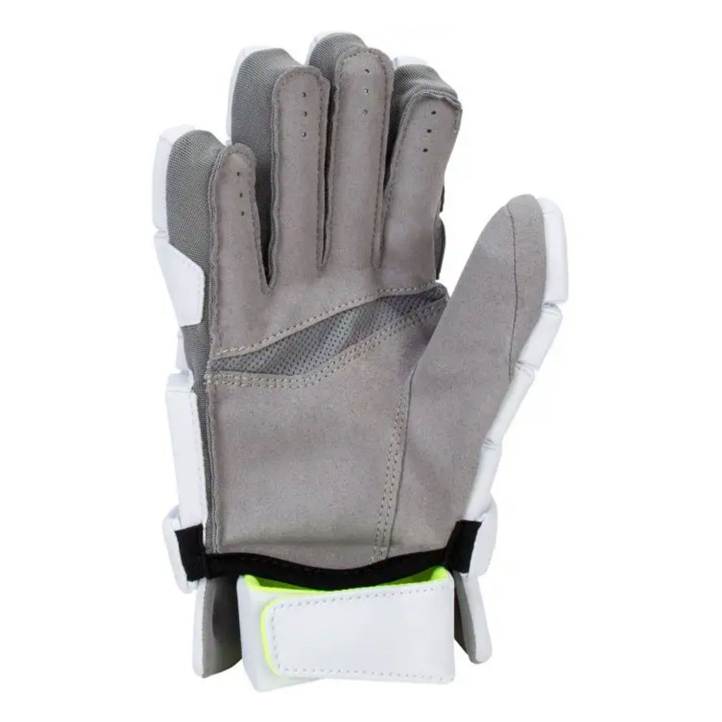 A photo of the Nike Senior Vapor Select 2 Lacrosse Glove in colour white with a black Nike check.