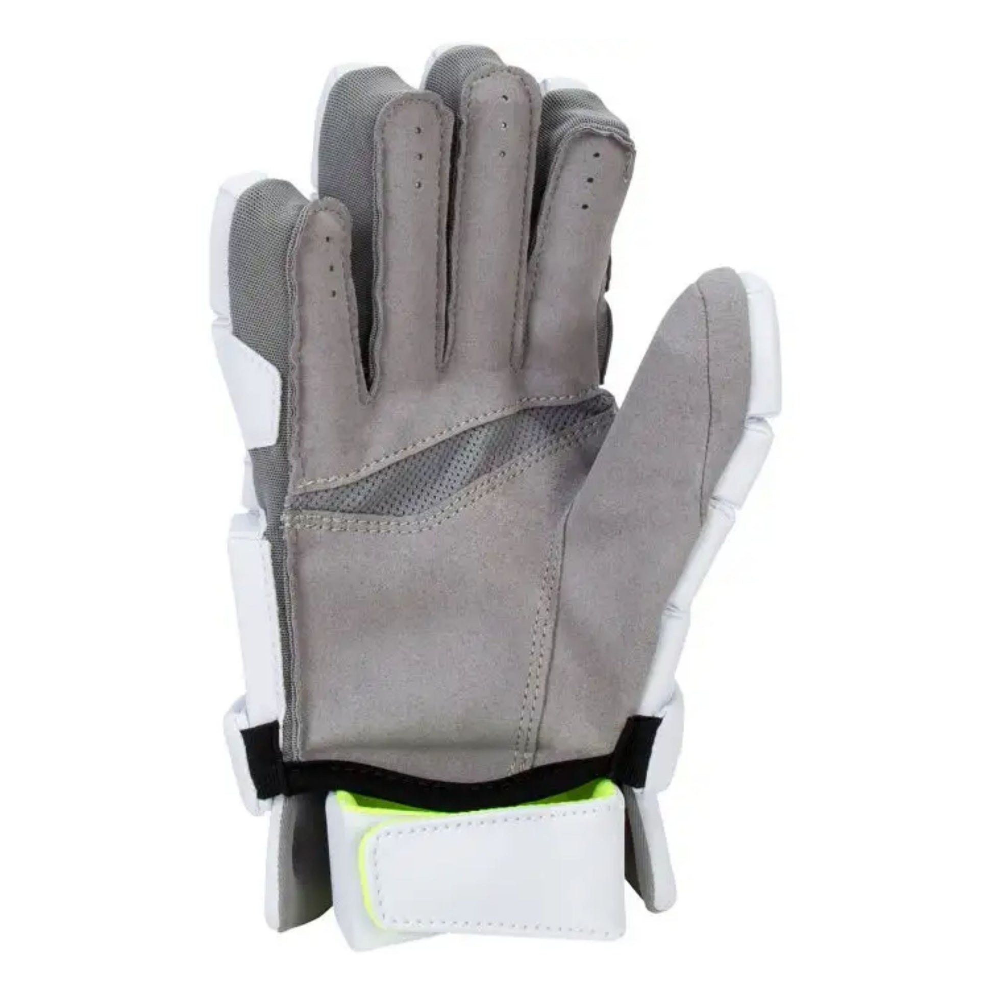 A photo of the Nike Senior Vapor Select 2 Lacrosse Glove in colour white with a black Nike check.