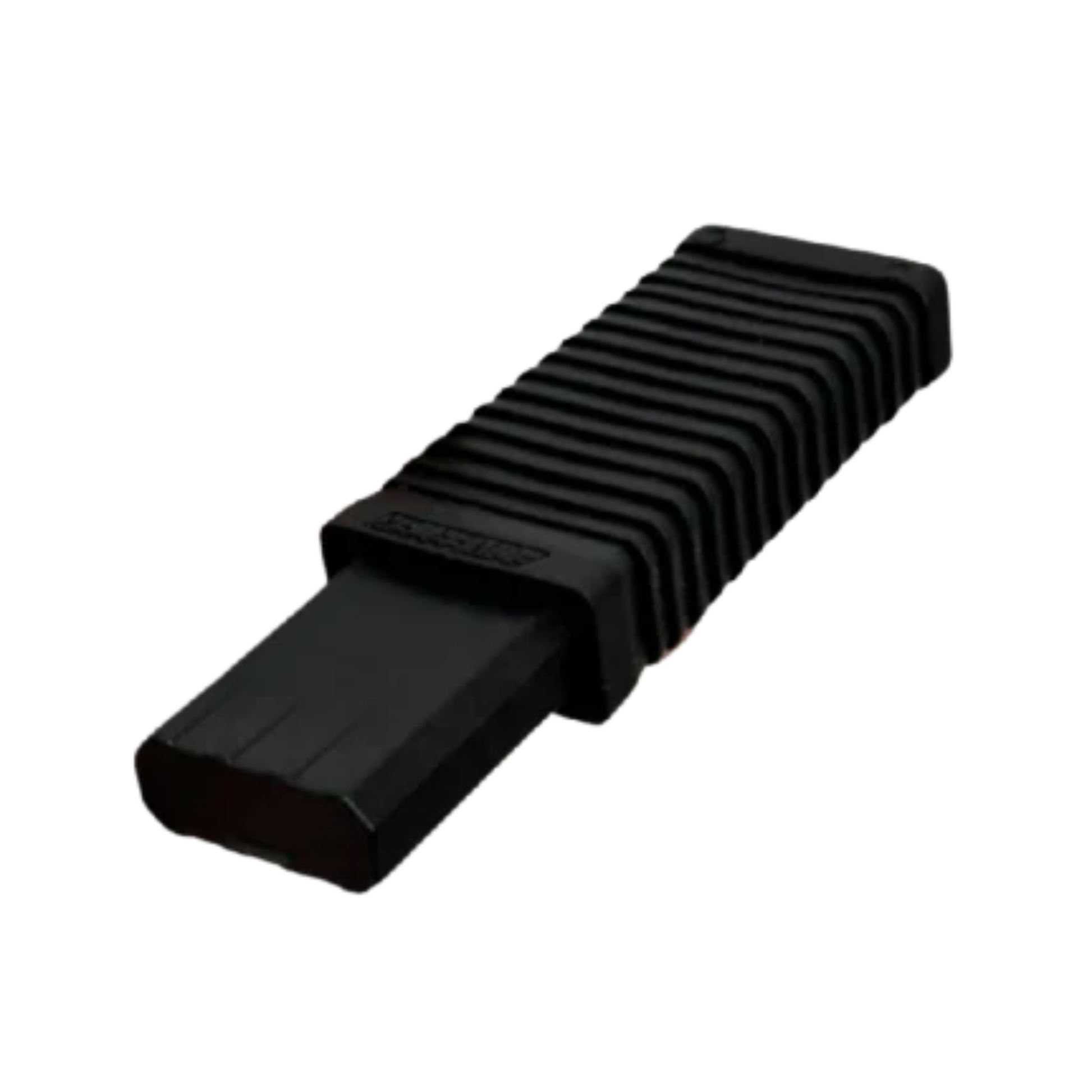 A photo of the Powertek v5.0 Ringette Square Replacement Tip in colour black.