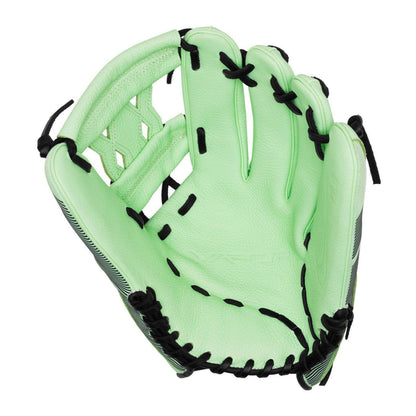 A photo of the Nike Vapor FM Baseball Glove in colour green and black.