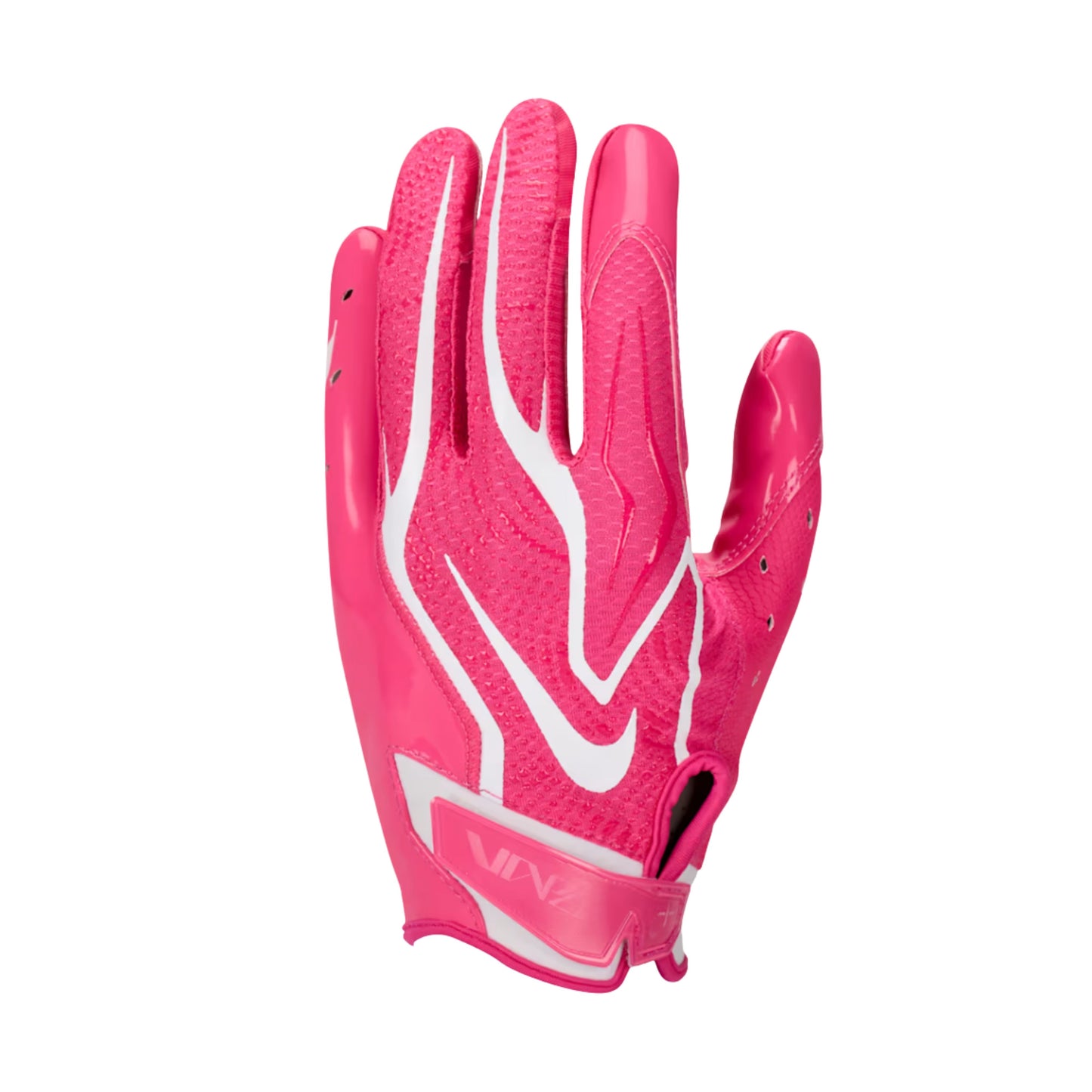 A photo of the Nike Vapor Jet 9.0 Football Gloves in colour pink and white.
