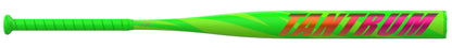 A photo of the Easton Tantrum Balanced 12.75" 1-Piece Slo-Pitch Softball Bat (2026) in colour green with red text.