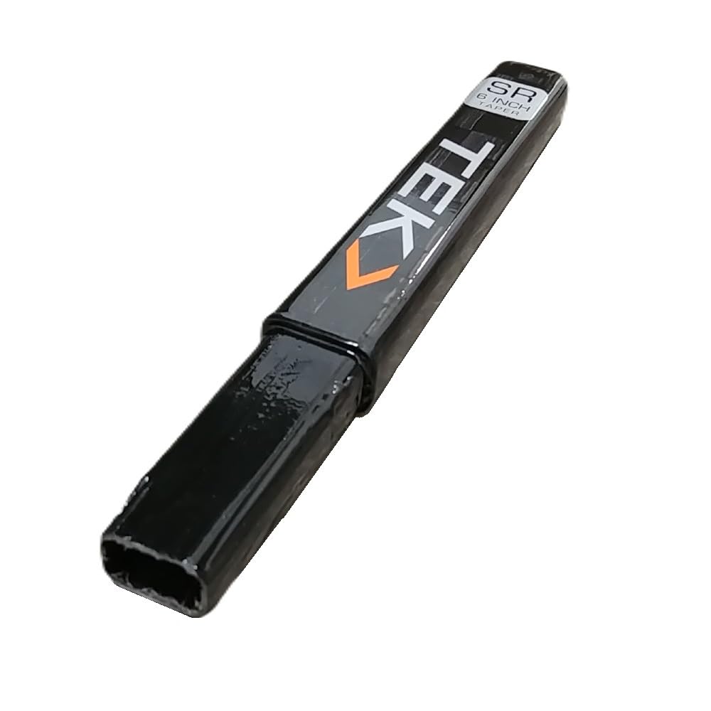 A photo of the PowerTek Composite Stick Extension End Plug 6 in colour black with TEK logo.