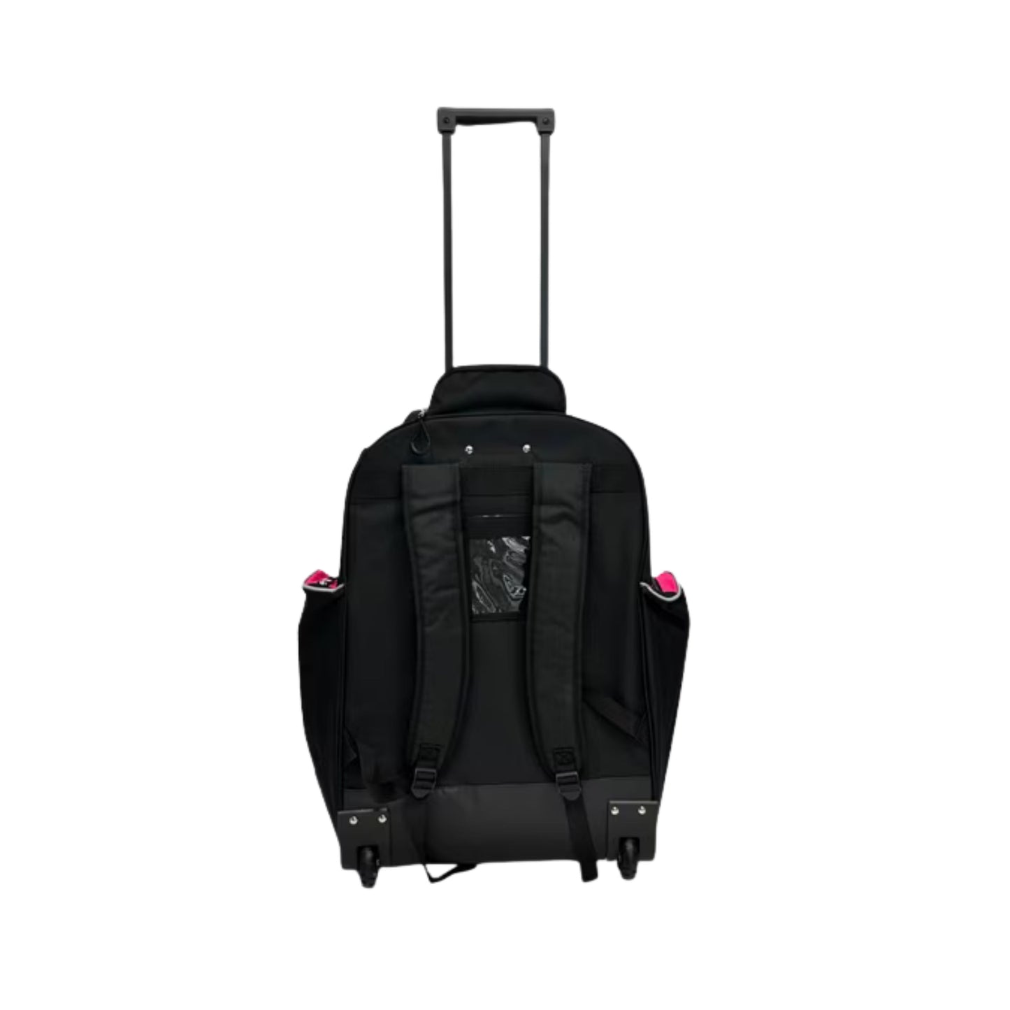 A photo of the Powertek V5.0 Rolling Backpack Bag in colour black and grey.