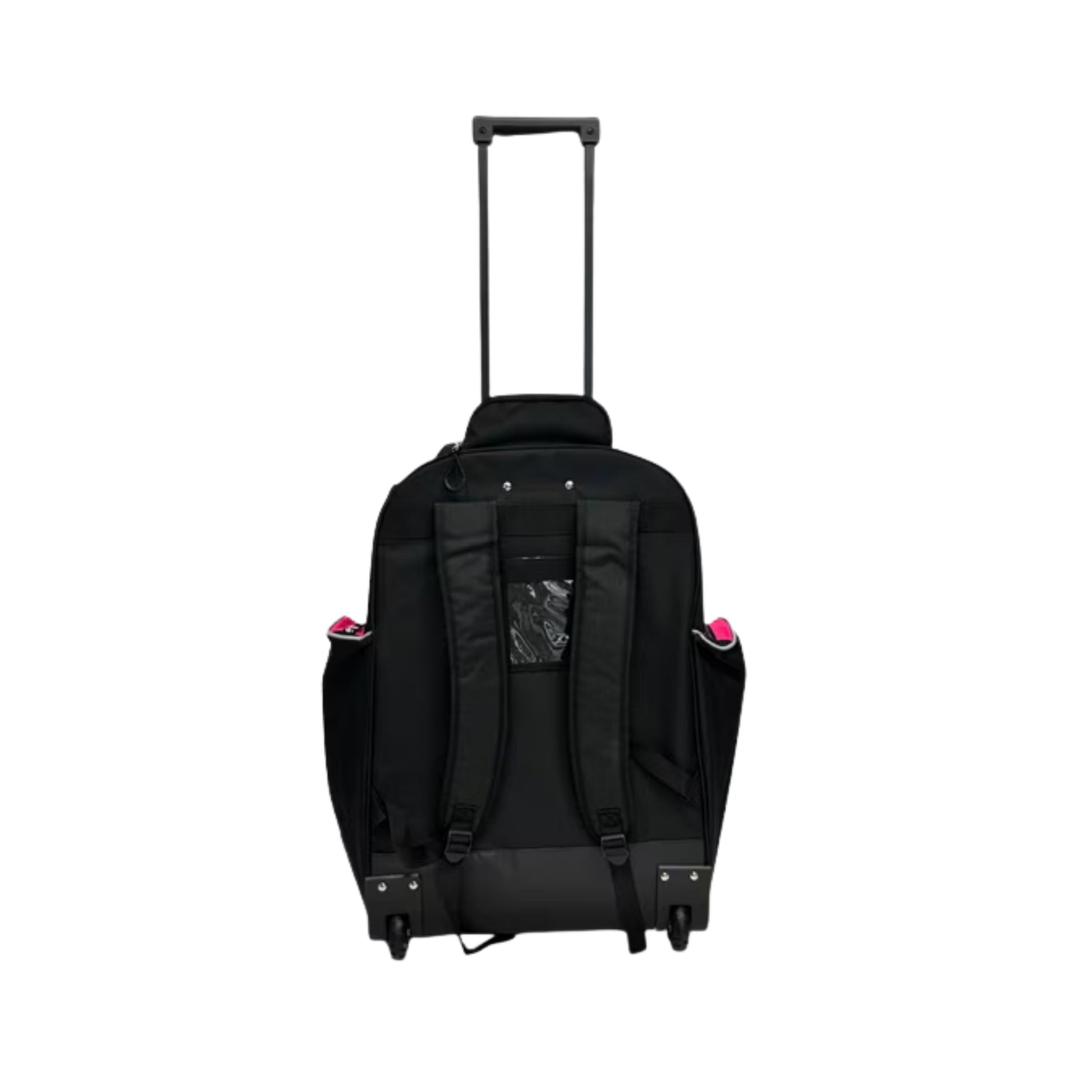 A photo of the Powertek V5.0 Rolling Backpack Bag in colour black and grey.