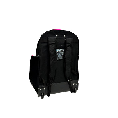 A photo of the Powertek V5.0 Rolling Backpack Bag in colour black and grey.