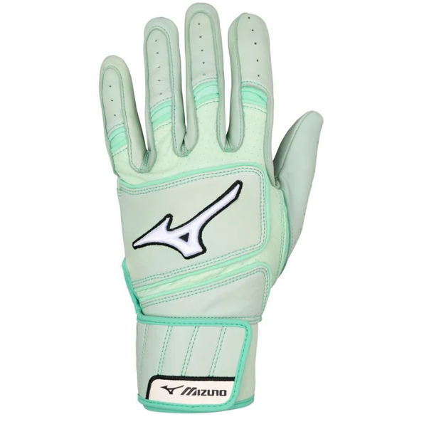 A photo of the Pro Select Adult Baseball Batting Glove in mint green.