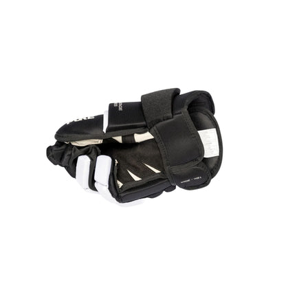 A photo of the Pure Ringette Gloves in colour black and white.