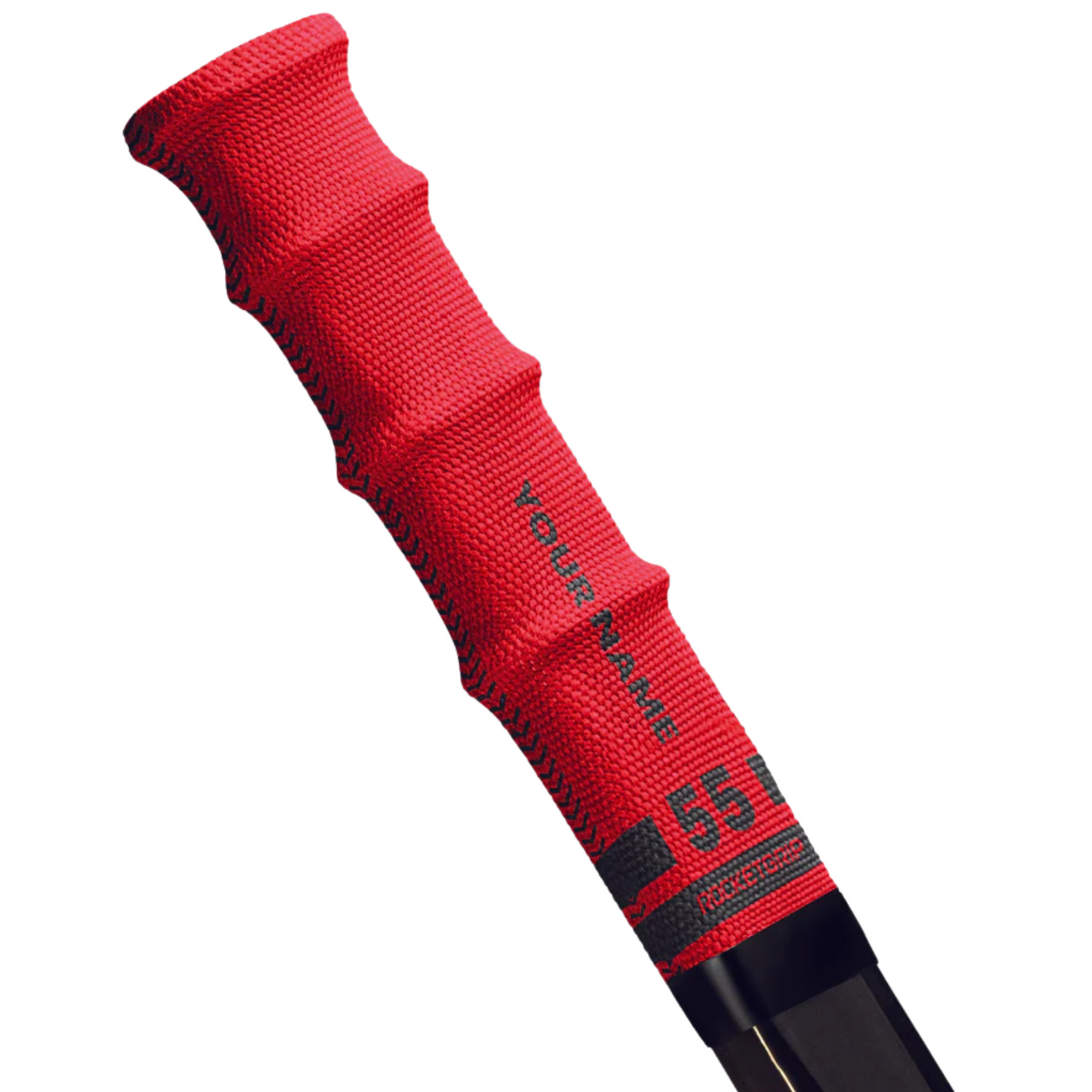 A photo of the ROCKETGRIP Hockey Grip in colour red.