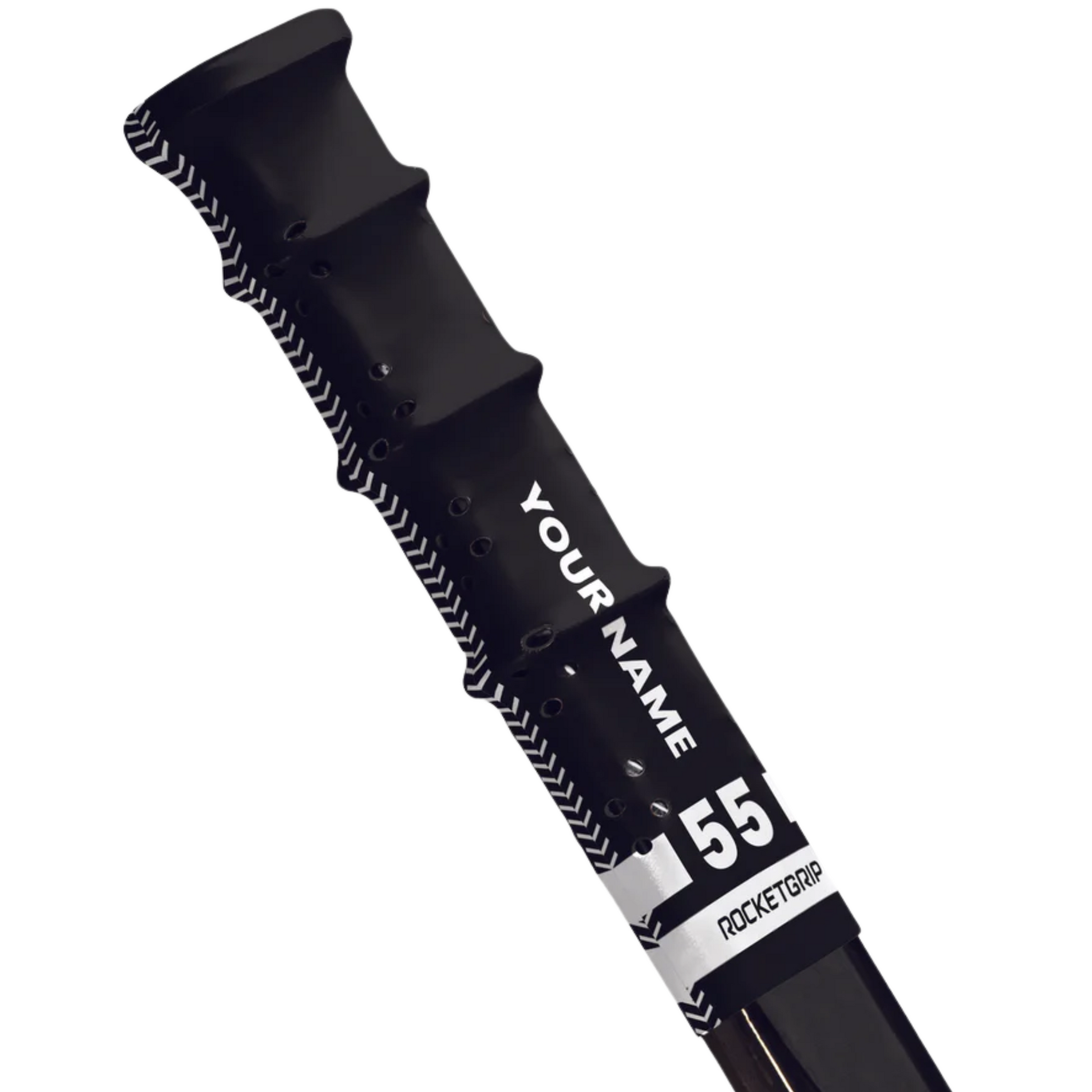 A photo of the ROCKETGRIP Hole Hockey Grip in colour black.