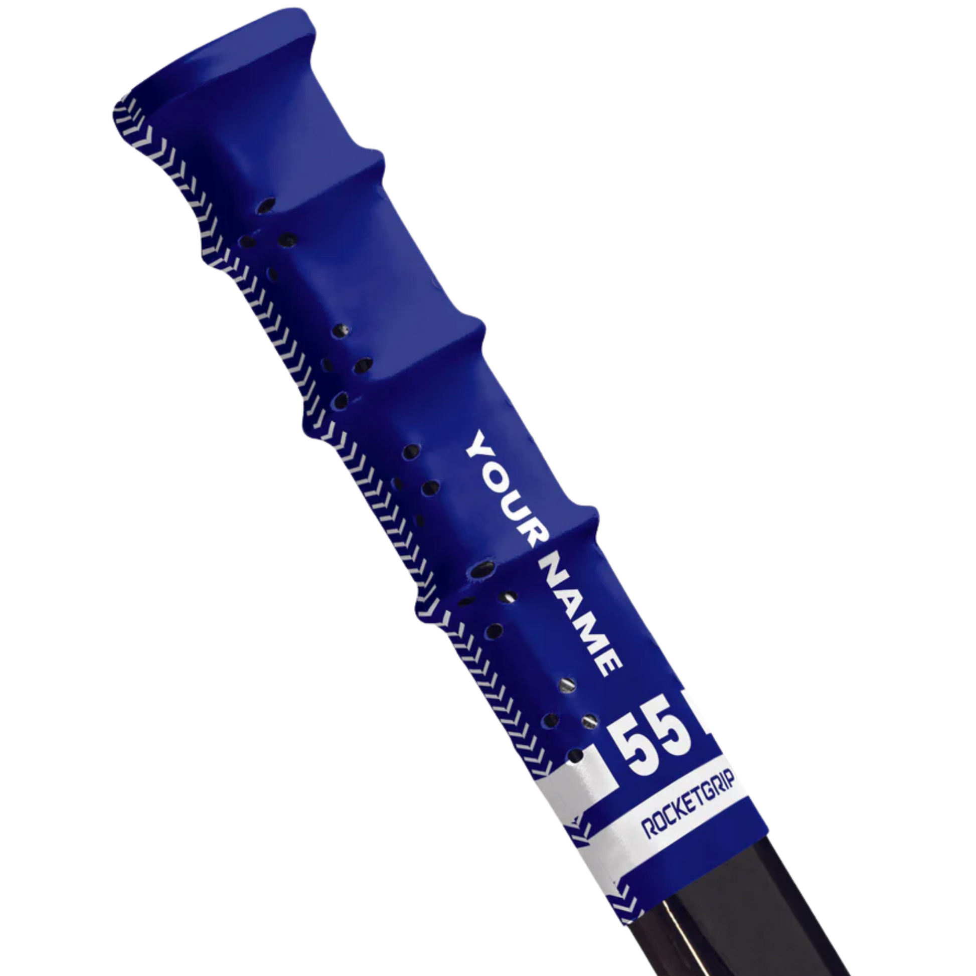 A photo of the ROCKETGRIP Hole Hockey Grip in colour blue.