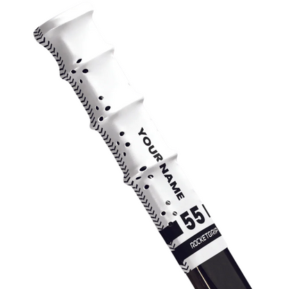 A photo of the ROCKETGRIP Hole Hockey Grip in colour white.