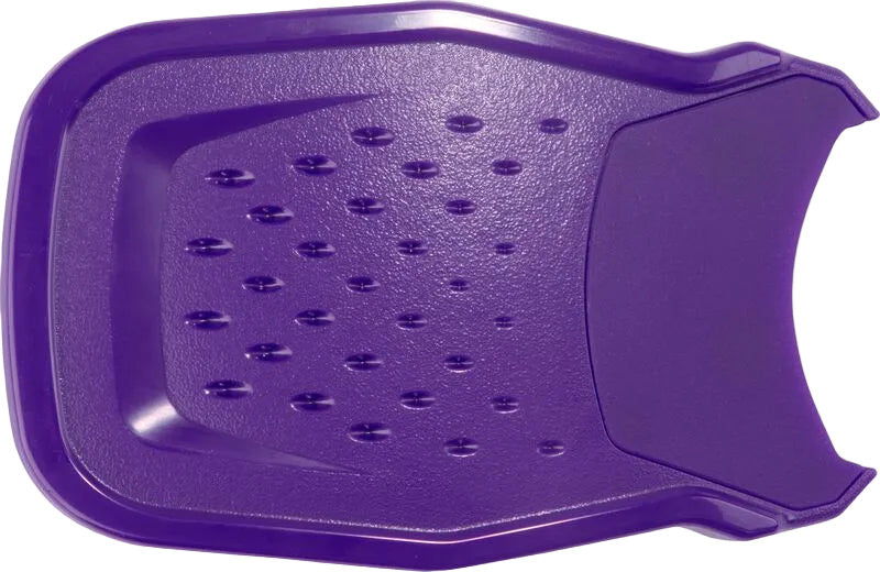 A photo of the Rawlings RX2 Reverse Adjustable Batting Helmet Extension in colour purple.