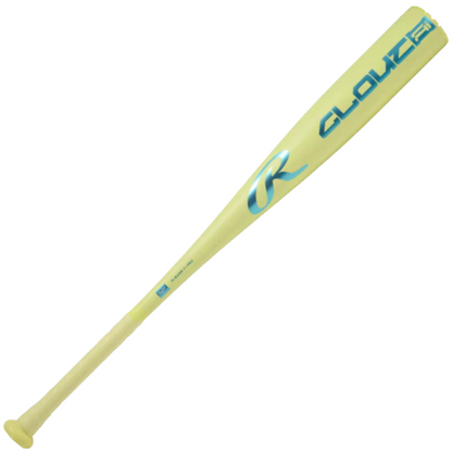 A photo of the Rawlings Clout AI -10 BBCOR Baseball Bat (2026) in colour yellow and blue.