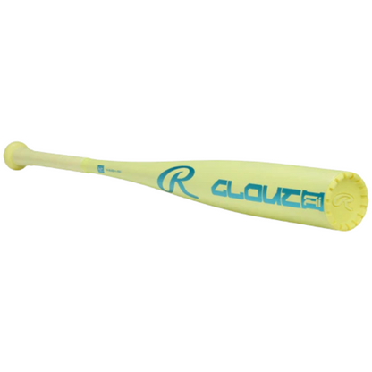 A photo of the Rawlings Clout AI BBCOR Baseball Bat (2026) in colour yellow and blue.