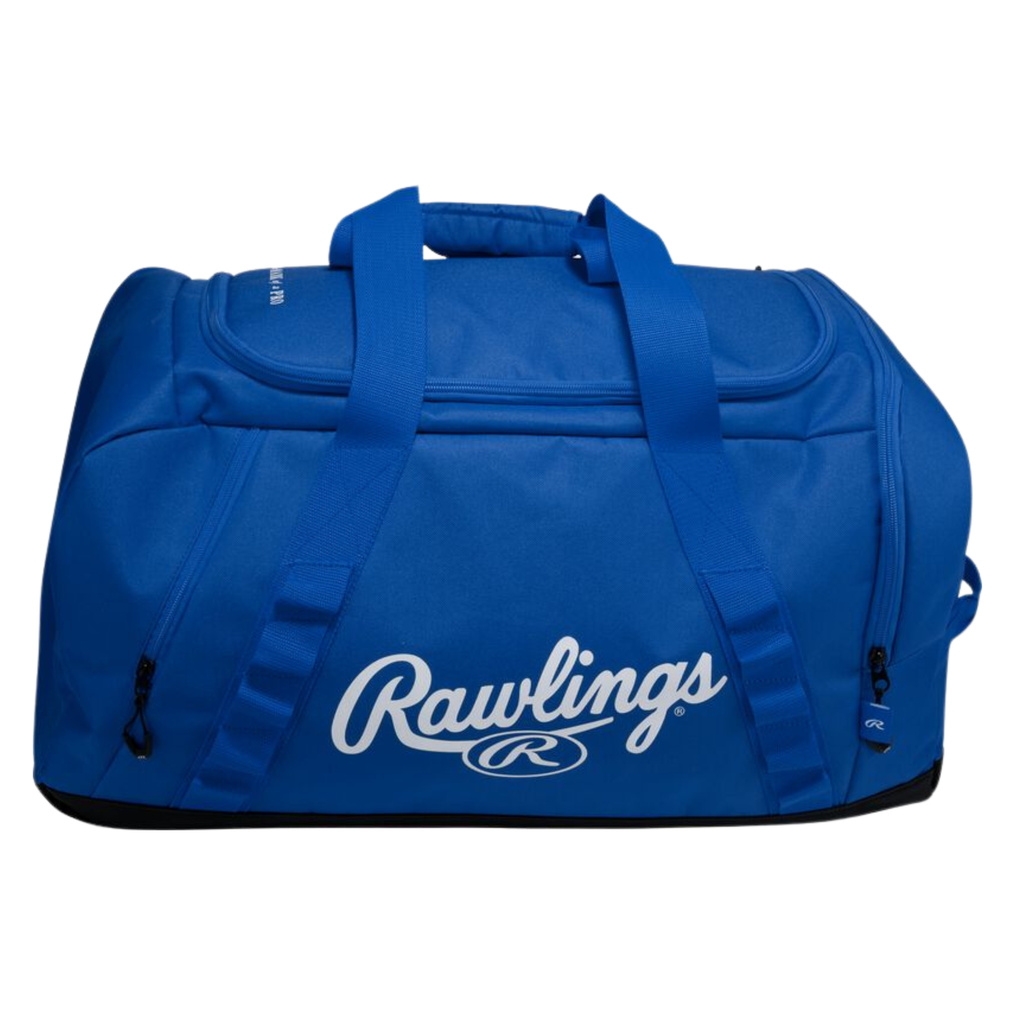 A photo of the Rawlings Covert 2 Duffle Bag in colour royal blue, with white Rawlings logo.