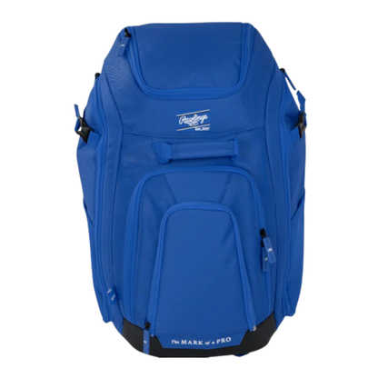A photo of the Rawlings Legion 2 Baseball Equipment Backpack in colour royal blue.