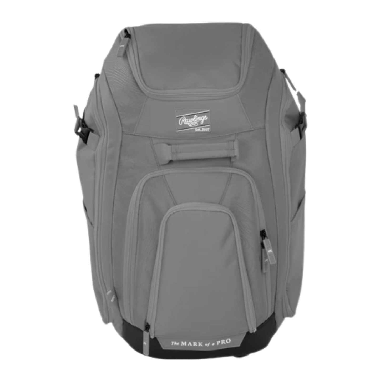 A photo of the Rawlings Legion 2 Baseball Equipment Backpack in colour graphite grey.