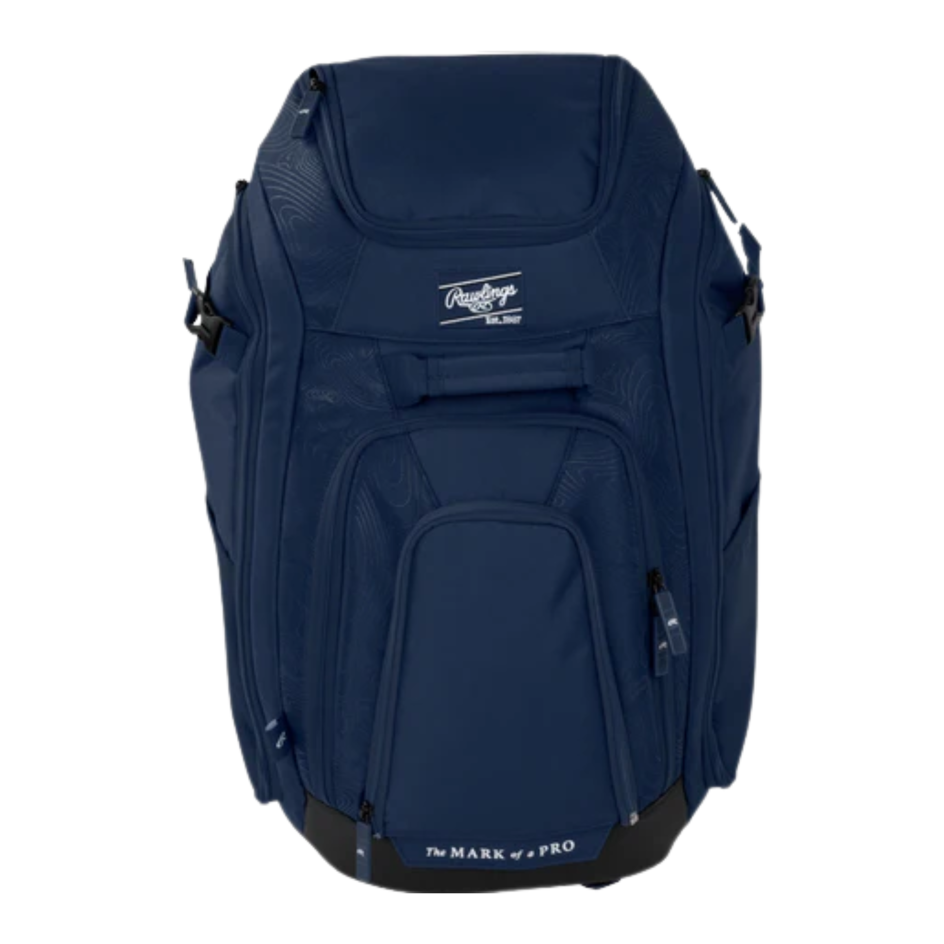 A photo of the Rawlings Legion 2 Baseball Equipment Backpack in colour navy.
