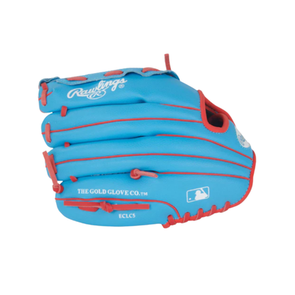 A photo of the Rawlings Players Series 10.5" Youth Baseball Glove (2026) in colour blue and red.