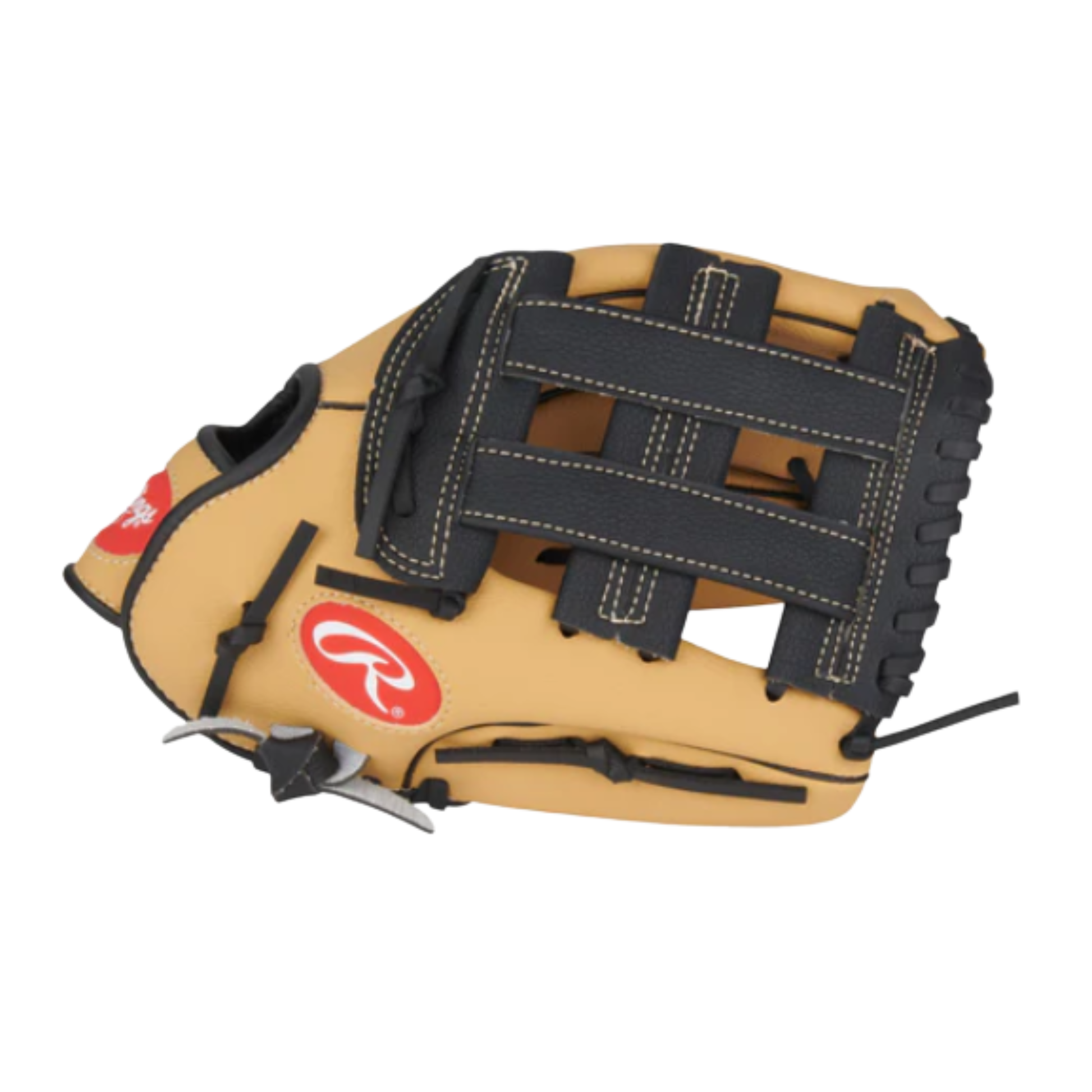A photo of the Rawlings Players Series 11.5" Youth Baseball Glove (2026) in colour tan and black.
